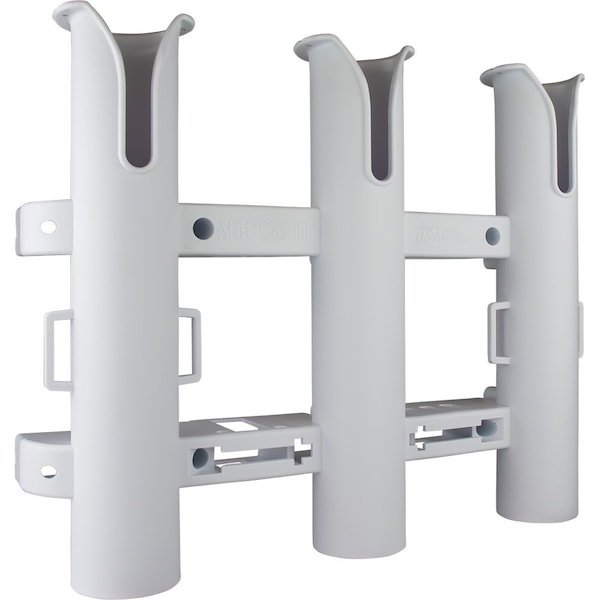 Sea-Dog Triple Threat Three Pole Rod Holder - White 325032-1 - main